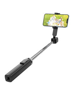 HOCO Support de selfie avec télécommande sans fil fourpod K18 noir