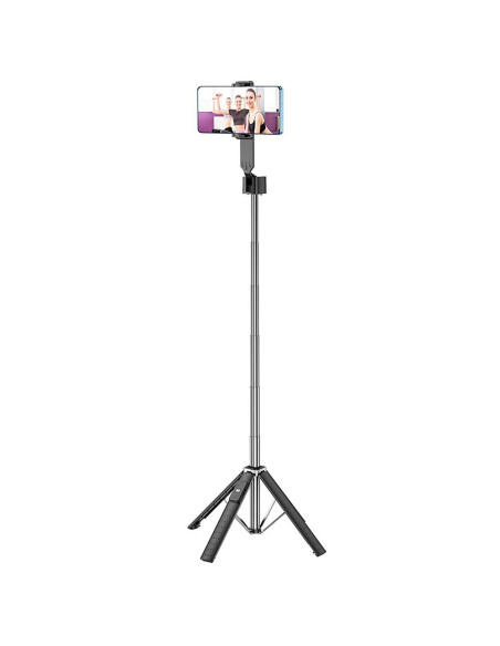 HOCO Support de selfie avec télécommande sans fil fourpod K18 noir