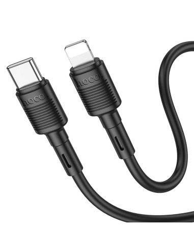 Câble HOCO Type C vers Lightning PD 2.4A 20W X83 1 m noir