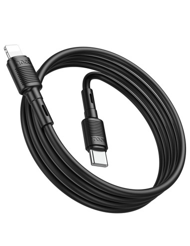 Câble HOCO Type C vers Lightning PD 2.4A 20W X83 1 m noir
