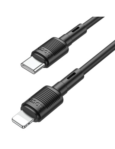 Câble HOCO Type C vers Lightning PD 2.4A 20W X83 1 m noir