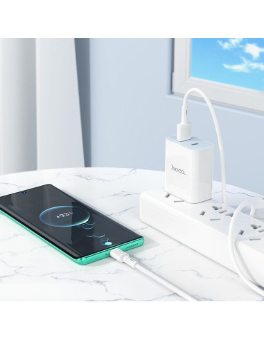 HOCO Câble USB A vers Type C 3A X83 1 m blanc