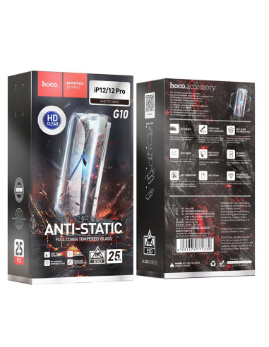 HOCO HD Verre trempé antistatique (SET 25in1) - MULTIPACK pour iPhone 12 / 12 Pro (G10)