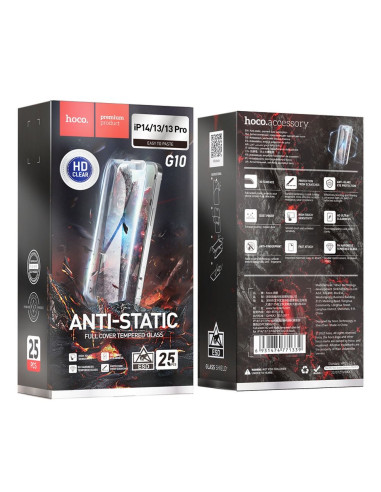 HOCO tempered glass HD Anti-static (SET 25in1) - MULTIPACK for iPhone iPhone 14 / iPhone 13 / iPhone 13 Pro (G10)