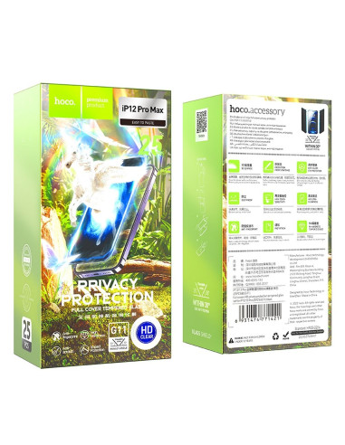HOCO tempered glass HD Privacy Protection (SET 25in1) - MULTIPACK do Iphone 12 Pro Max (G11)