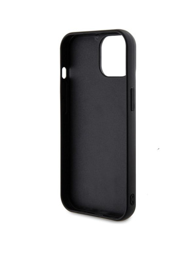 GUESS Coque pour IPHONE 13 / 14 / 15 GUHCP15SPSFDGSK (Sequin Script Metal) noir