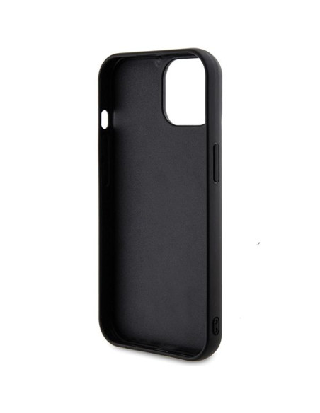 GUESS Coque pour IPHONE 13 / 14 / 15 GUHCP15SPSFDGSK (Sequin Script Metal) noir