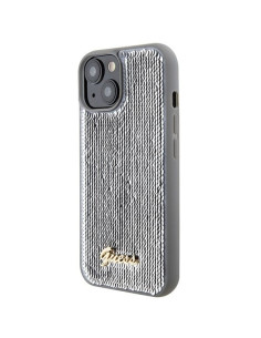 Coque GUESS pour IPHONE 13 / 14 / 15 GUHCP15SPSFDGSS (Sequin Script Metal) argenté 2