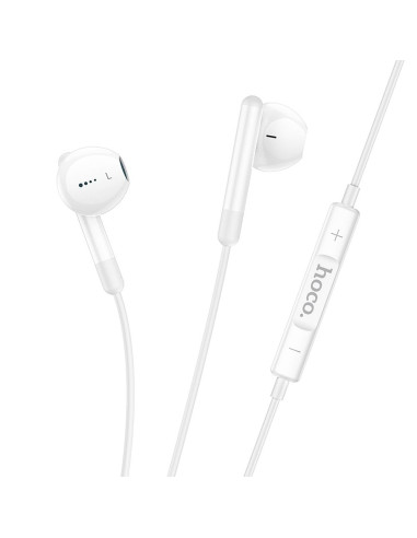 Écouteurs HOCO Type C avec microphone M93 blanc