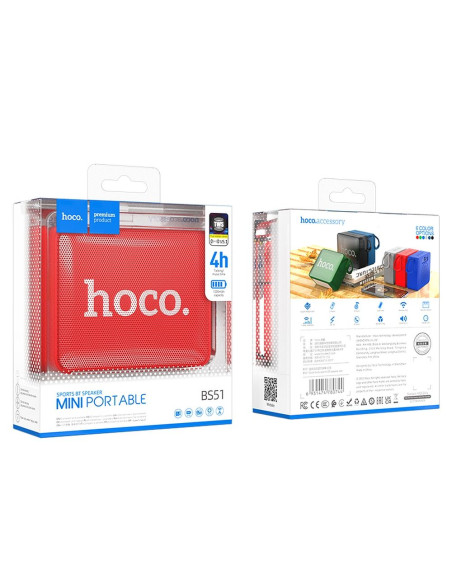 HOCO enceinte bluetooth BS51 rouge