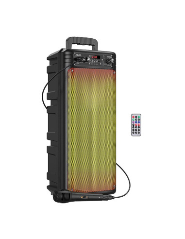 HOCO wireless speaker bluetooth + wire microphone BS52 black