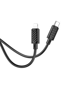 Câble HOCO Type C vers Lightning PD 2.4A 20W X88 1 m noir 2