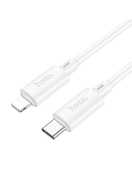 Câble HOCO Type C vers Lightning PD 2.4A 20W X88 1 m blanc