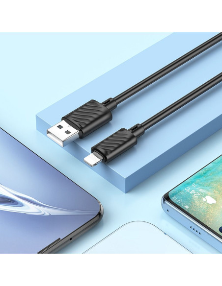 HOCO Câble USB A vers Lightning 2,4A X88 1 m noir