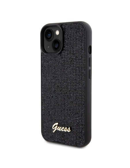 Coque GUESS pour IPHONE 13 / 14 / 15 GUHCP14SPMSDGSK (Disco Metal Script) noir