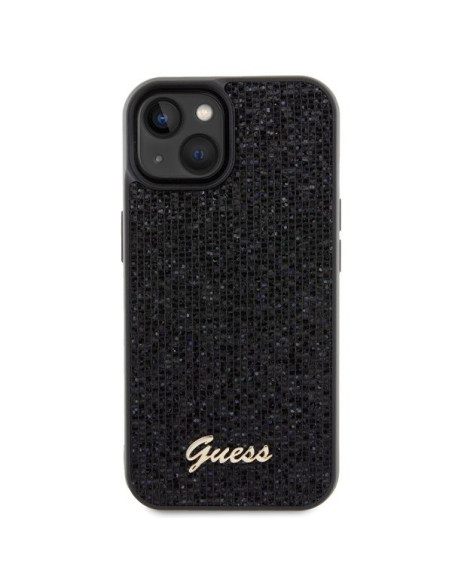Coque GUESS pour IPHONE 13 / 14 / 15 GUHCP14SPMSDGSK (Disco Metal Script) noir
