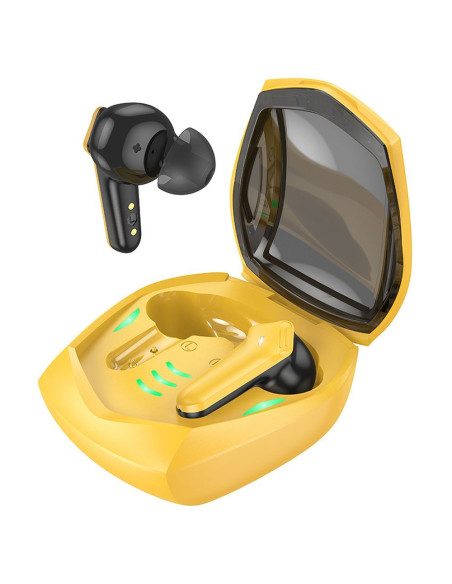 Écouteurs sans fil bluetooth HOCO TWS EW28 jaune