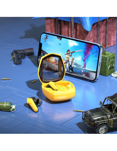 Écouteurs sans fil bluetooth HOCO TWS EW28 jaune