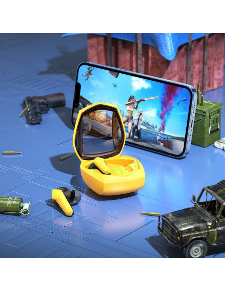 Écouteurs sans fil bluetooth HOCO TWS EW28 jaune