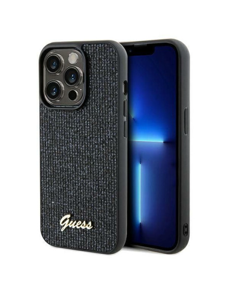 Coque GUESS pour IPHONE 14 Pro GUHCP14LPMSDGSK (Disco Metal Script) noir