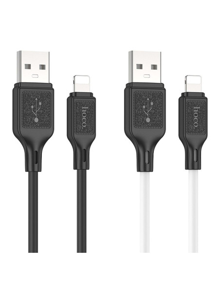 HOCO cable USB A to Lightning 2,4A X90 1m black
