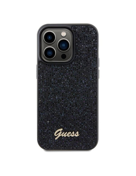 Coque GUESS pour IPHONE 14 Pro GUHCP14LPMSDGSK (Disco Metal Script) noir