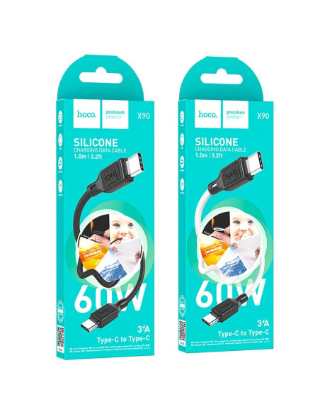 HOCO cable Type C to Type C 3A 60W X90 1 m black