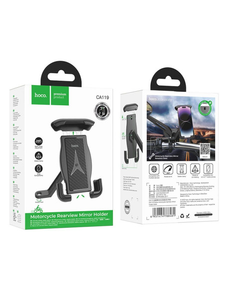 HOCO motorcycle rearwiev mirror holder CA119 black