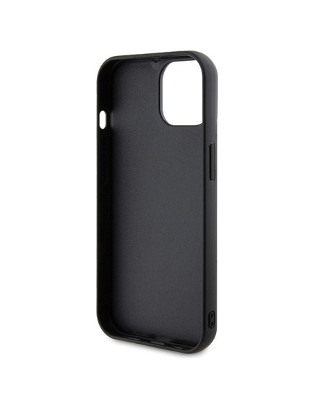 Véritable GUESS Case GUHCP15SPMSDGSK pour iPhone 15 (Disco Script Metal / Black)