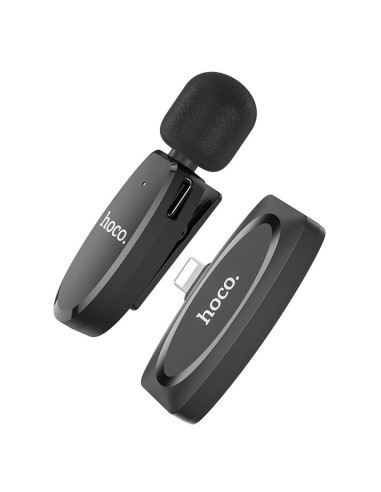 HOCO microphone cravate sans fil Lightning L15 noir