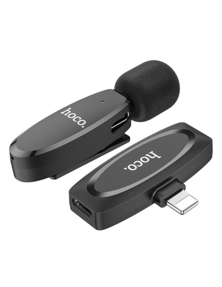 HOCO microphone cravate sans fil Lightning L15 noir