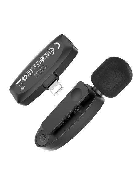 HOCO microphone cravate sans fil Lightning L15 noir