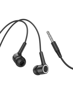 HOCO wire earphones Jack 3,5 mm with microphone M104 black