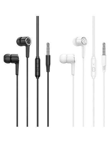 HOCO wire earphones Jack 3,5 mm with microphone M104 black