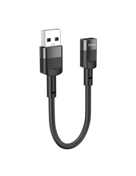 HOCO adapter OTG USB A (male) to Type C (female) 3A U107 0,1 m black