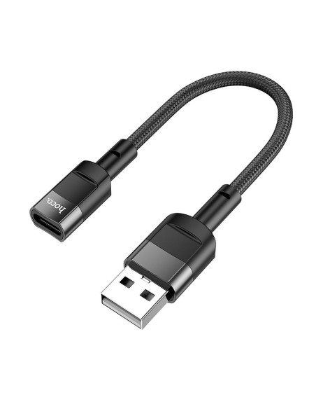 HOCO adapter OTG USB A (male) to Type C (female) 3A U107 0,1 m black