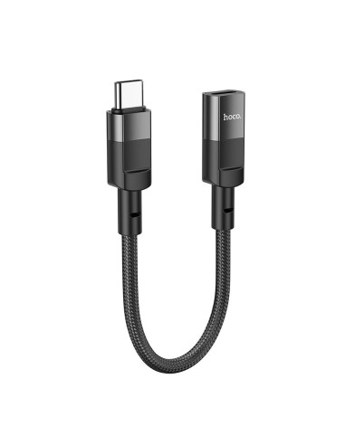 HOCO Adaptateur OTG Type C (mâle) vers Lightning (femelle) 3A U107 0,1 m noir