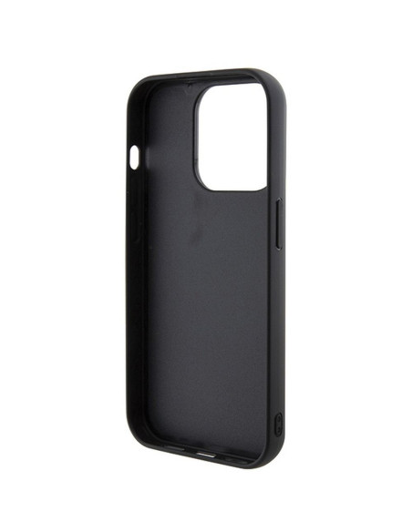 Véritable GUESS Case GUHCP15LPMSDGSK pour iPhone 15 PLUS (Disco Script Metal / Black)
