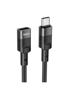 HOCO adapter OTG Type C (male) to Type C (female) 3A U107 1,2 m black 2