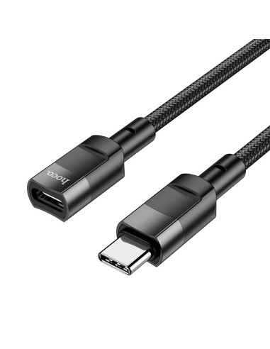 HOCO adapter OTG Type C (male) to Type C (female) 3A U107 1,2 m black