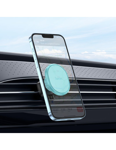 Support voiture magnétique HOCO pour grille H1 bleu