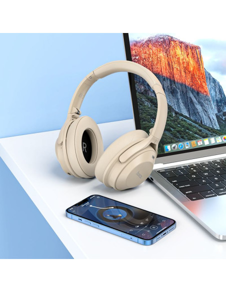 HOCO wireless bluetooth headphones ANC W37 gold champagne