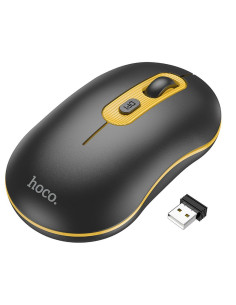 HOCO souris d'ordinateur sans fil 2.4G 1600 ppp GM21 noir