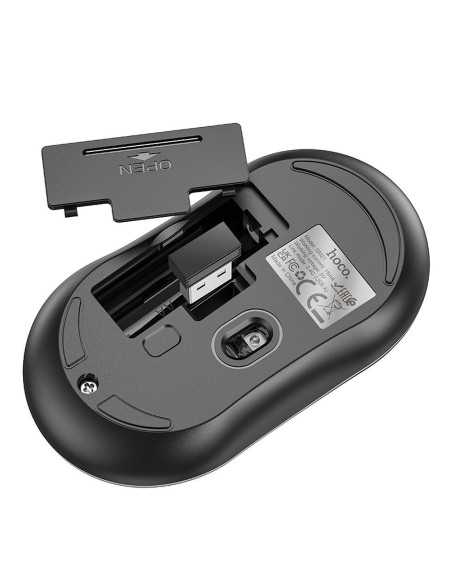 HOCO souris d'ordinateur sans fil 2.4G 1600 ppp GM21 noir