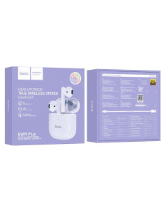 Écouteurs sans fil bluetooth HOCO TWS EW19 Plus violet 2