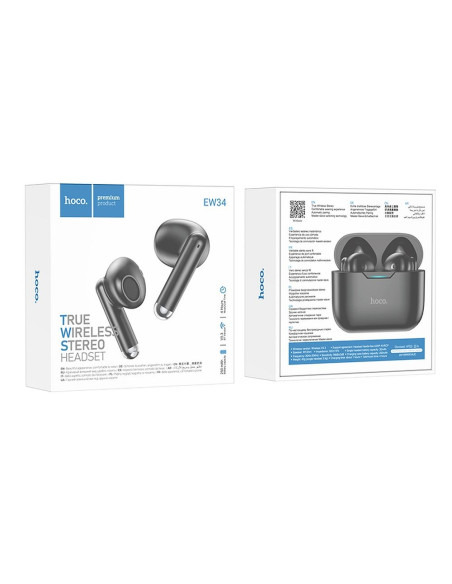 Écouteurs sans fil bluetooth HOCO TWS EW34 noir