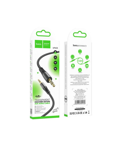 HOCO Câble AUX Jack 3,5 mm vers Jack 3,5 mm UPA25 1 m noir EOL