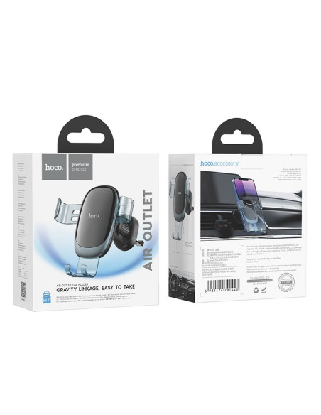 HOCO support voiture à gravitation pour grille H7 noir