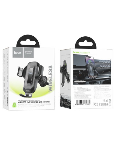 Support voiture à induction HOCO grille 15W HW2 noir