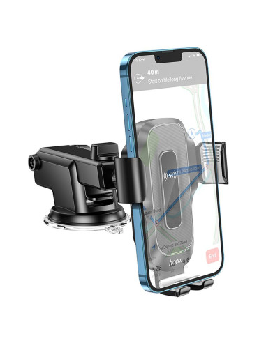 Support voiture à induction HOCO pour pare-brise/planche 15W HW3 noir